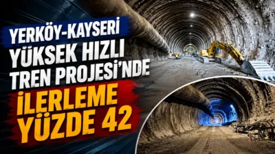 Yerköy güzergahında bulunan Ankara-Yerköy-Kayseri Yüksek Hızlı Tren Projesi'nde çalışmalar hızla