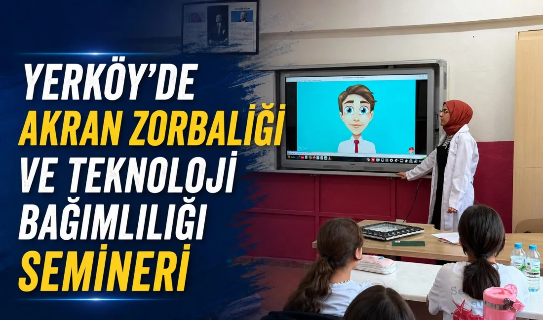 Yerköy İlçe Sağlık Müdürlüğü, Atatürk Ortaokulu'nda öğrencilerle "Akran Zorbalığı" ve