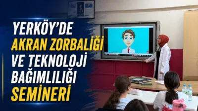 Yerköy İlçe Sağlık Müdürlüğü, Atatürk Ortaokulu'nda öğrencilerle "Akran Zorbalığı" ve