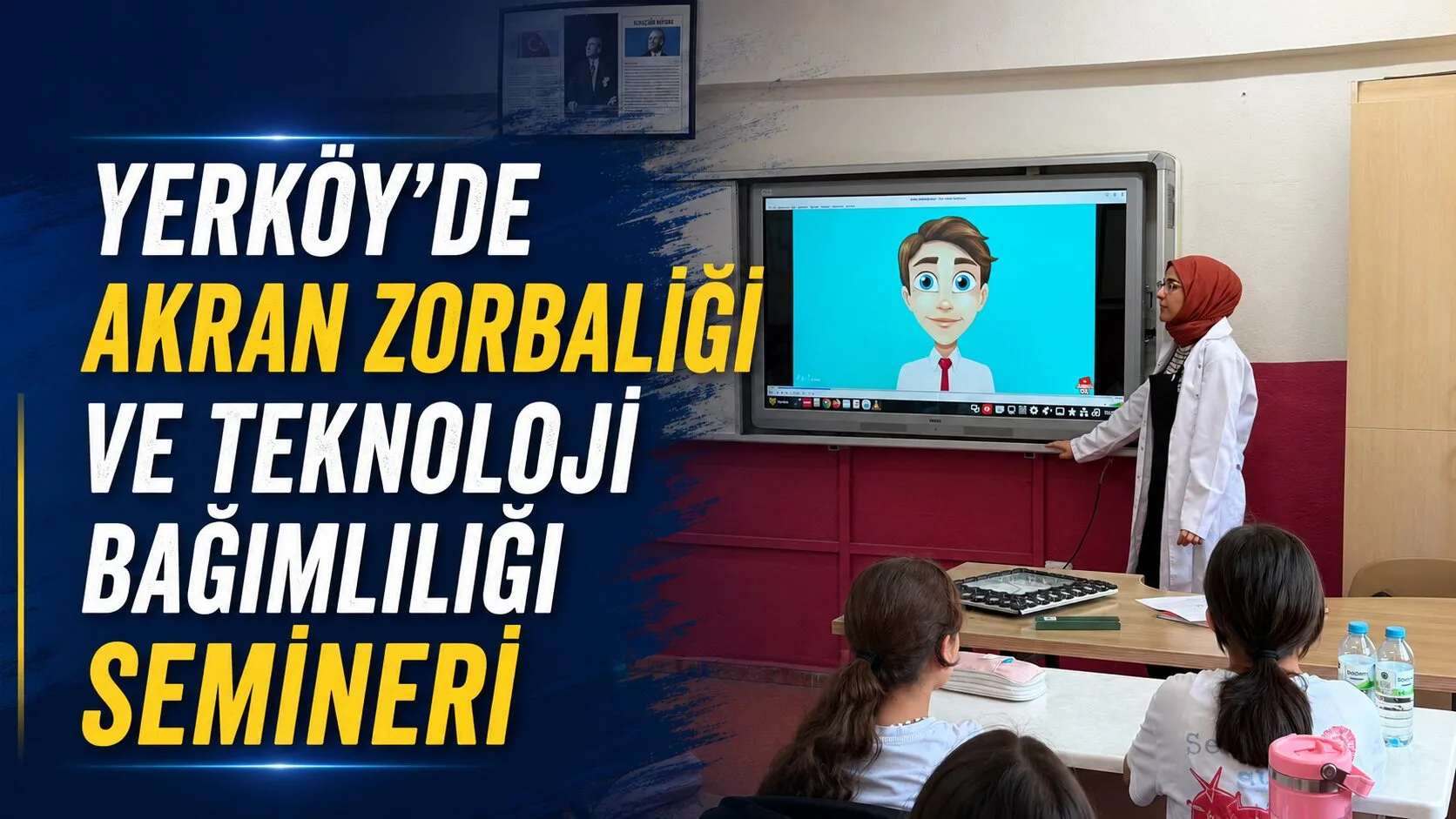 Yerköy İlçe Sağlık Müdürlüğü, Atatürk Ortaokulu'nda öğrencilerle "Akran Zorbalığı" ve