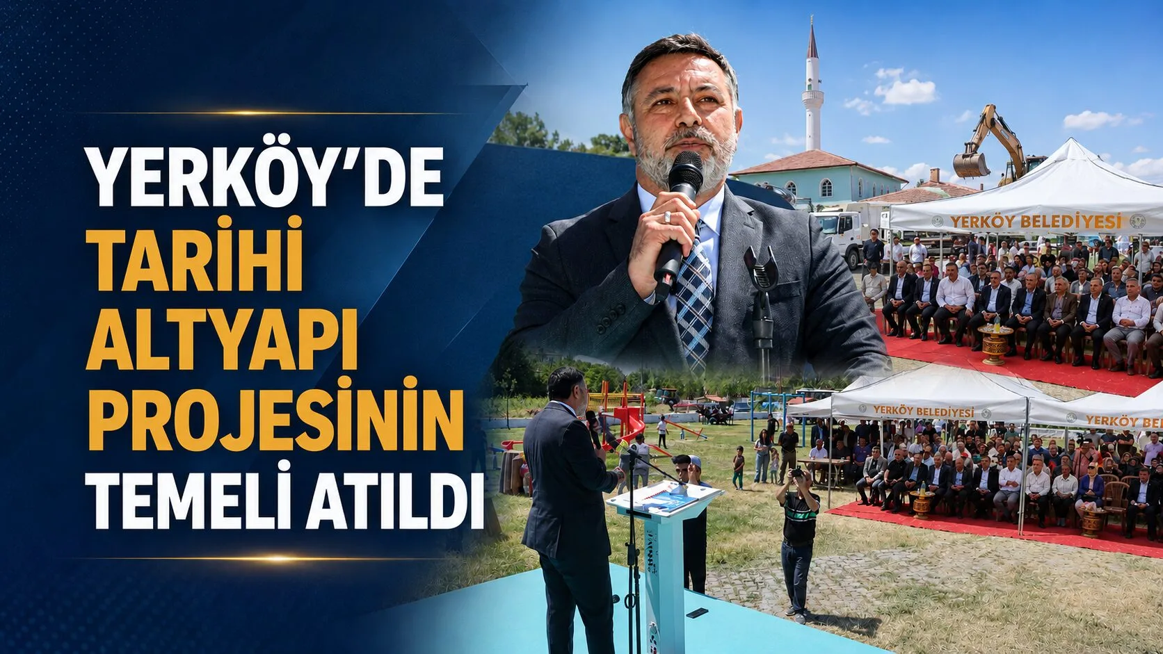 Yerköy Belediyesi, ilçe tarihinin en büyük altyapı yatırımlarından birinin temelini