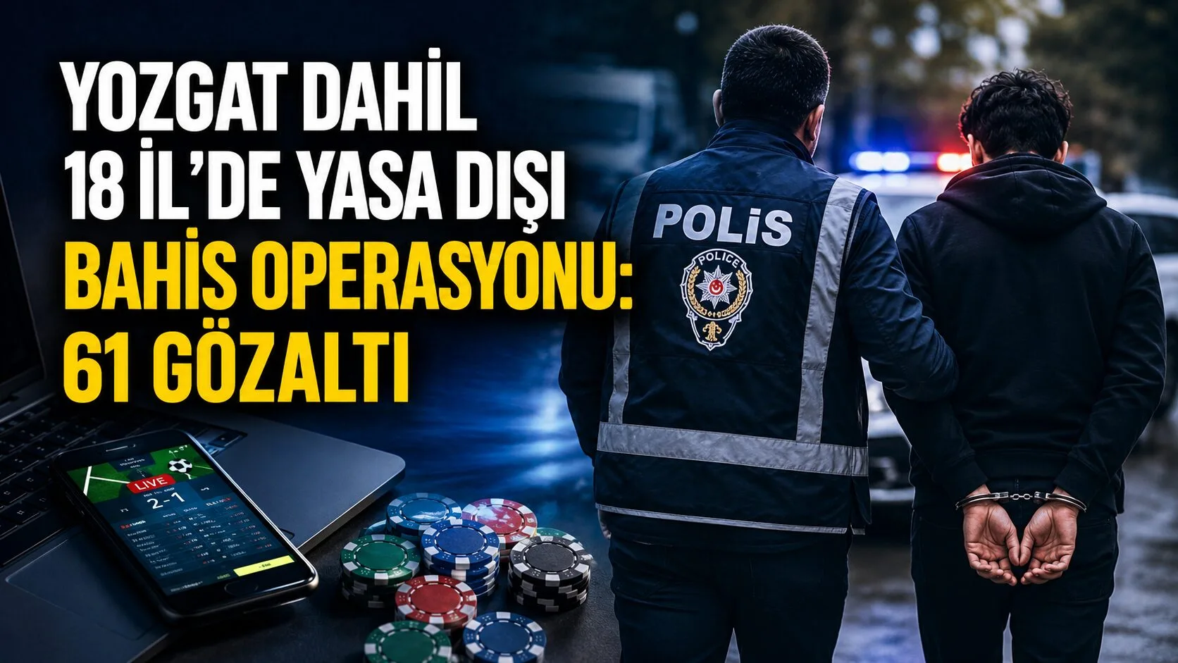 Ankara Cumhuriyet Başsavcılığı koordinesinde düzenlenen operasyonda, yasa dışı bahis ve
