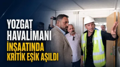 Sorgun Belediye Başkanı Erkut Ekinci, Yozgat Havalimanı inşaatında incelemelerde bulundu.