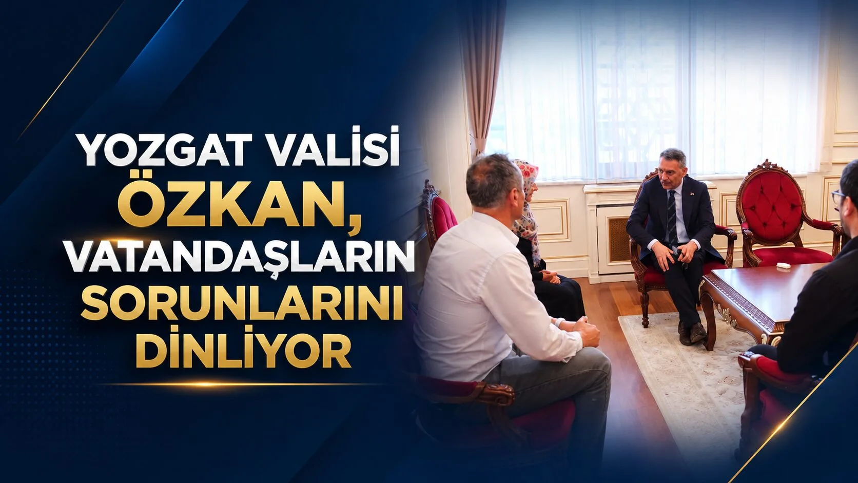 Yozgat Valisi Mehmet Ali Özkan, vatandaşlarla düzenli görüşmeler yaparak sorunlarını