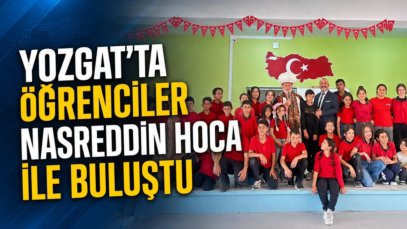 Yozgat'ta, Ertuğrul Kapusuz'un canlandırdığı Nasreddin Hoca, Musabeyli Şehit Mustafa Uğur