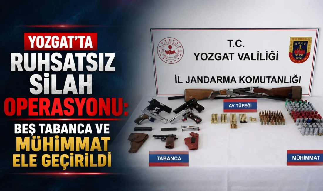 Yozgat İl Jandarma Komutanlığı, Yerköy ilçesinde ruhsatsız silah bulunduran şahıslara