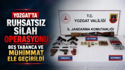 Yozgat İl Jandarma Komutanlığı, Yerköy ilçesinde ruhsatsız silah bulunduran şahıslara