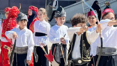 Yerköy’de düzenlenen Geleneksel Türk Okçuluğu Yarışması, Hayat Boyu Öğrenme Haftası