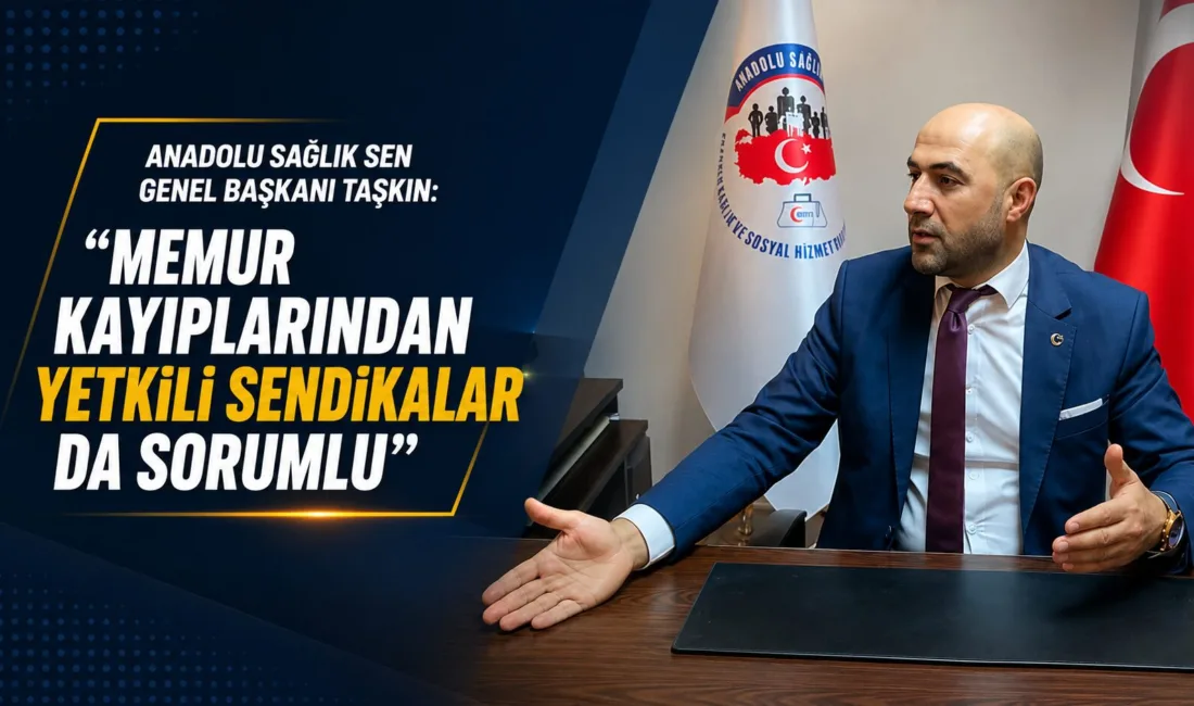 Anadolu Sağlık Sen Genel Başkanı Necip Taşkın, memur ve memur