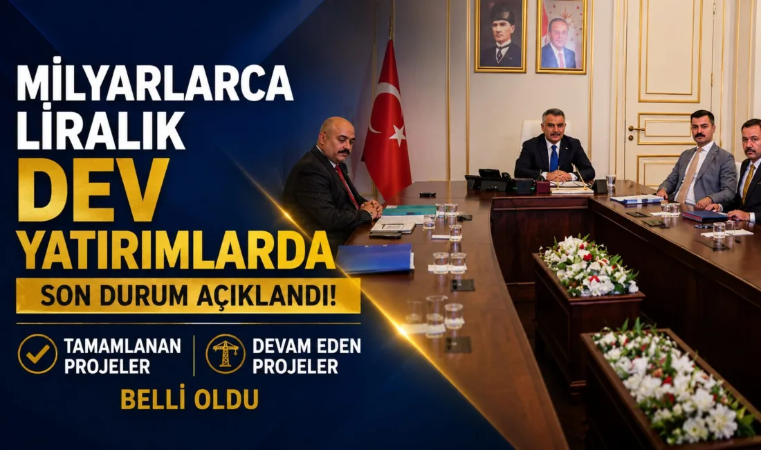 Kentte devam eden kamu yatırımlarına ilişkin son veriler paylaşıldı. Toplam