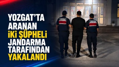 Yozgat'ta jandarma ekipleri, suçlularla mücadele kapsamında aranan iki şahsı başarılı