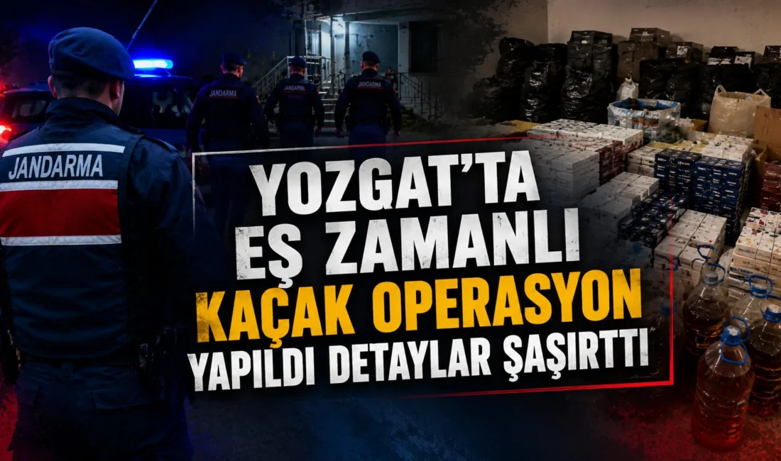 Yozgat İl Jandarma Komutanlığı, Merkez, Aydıncık ve Akdağmadeni ilçelerinde gerçekleştirdiği