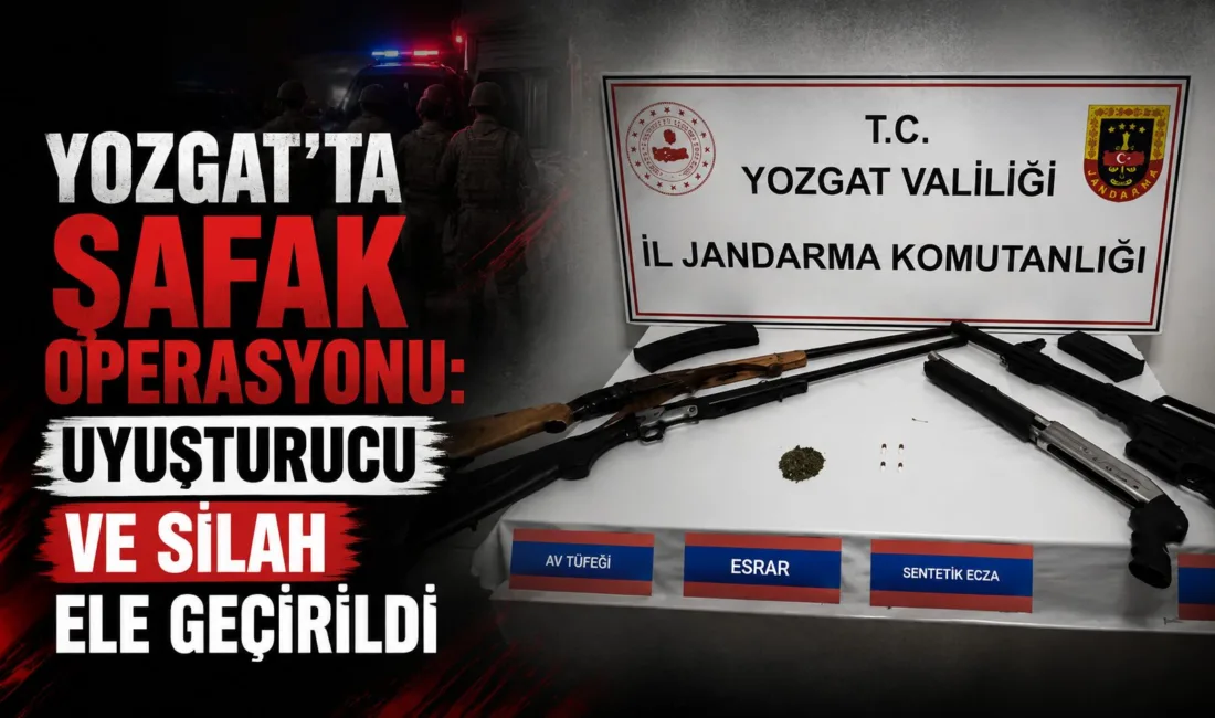 Yozgat İl Jandarma Komutanlığı, bir köy evine düzenlediği şafak operasyonunda