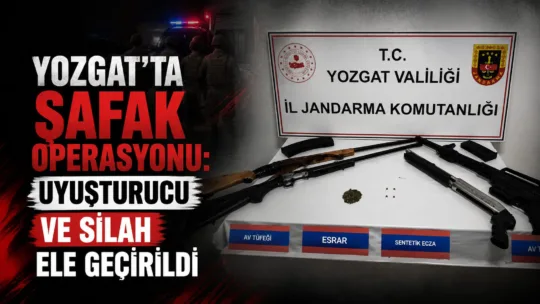 Yozgat İl Jandarma Komutanlığı, bir köy evine düzenlediği şafak operasyonunda