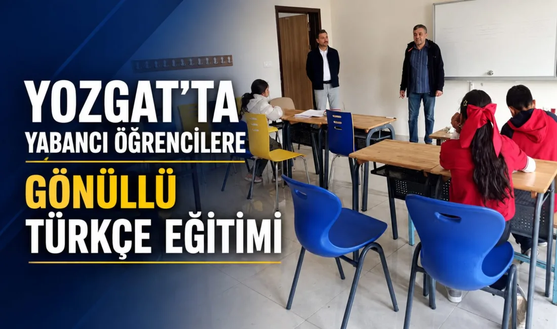 Yozgat Atatürk Anadolu İmam Hatip Lisesi'nde, yabancı uyruklu öğrencilerin Türkçe
