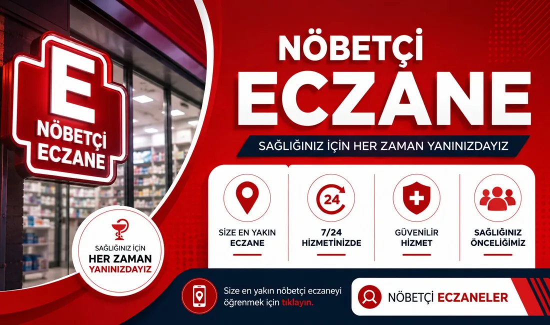 Çorum'da 08 Temmuz Çarşamba için nöbetçi eczaneler belirlendi. Bugün gece