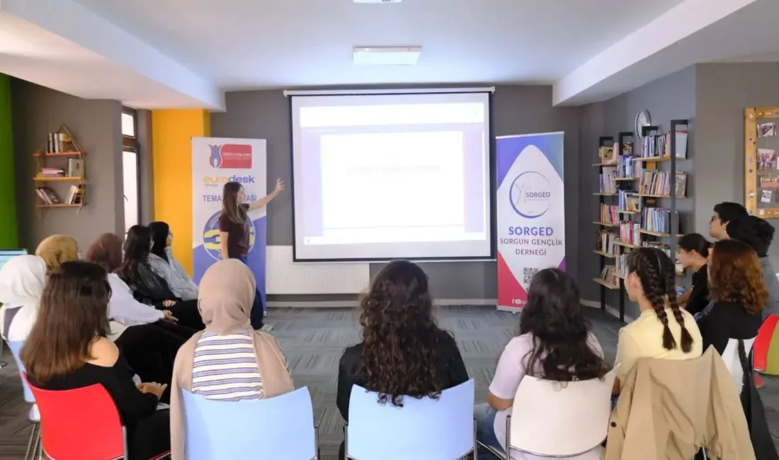 Sorgun Gençlik Derneği'nde, Avrupa Dayanışma Programı kapsamında İtalya'dan gelen gönüllü